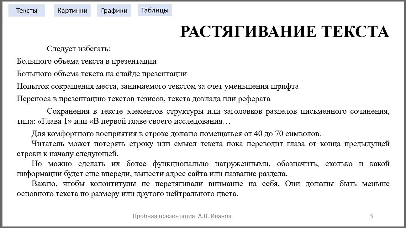 Правильное оформление